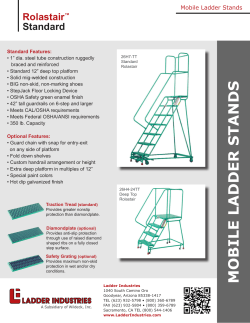 mobile ladder stands