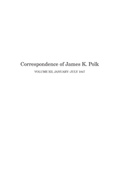 Correspondence of James K. Polk