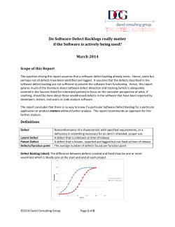 Do Software Defect Backlogs really matter if the Software is actively