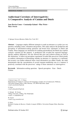 Audiovisual Correlates of Interrogativity: A Comparative Analysis of