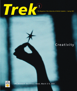 Spring 2001 - UBC Library - University of British Columbia