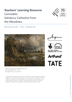 Teachers` Learning Resource Constable: Salisbury Cathedral