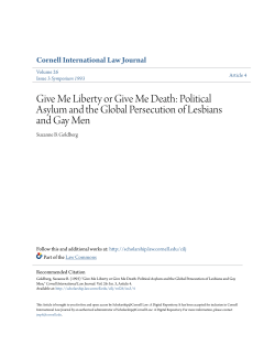 Give Me Liberty or Give Me Death: Political Asylum and the Global