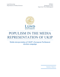 populism in the media representation of ukip