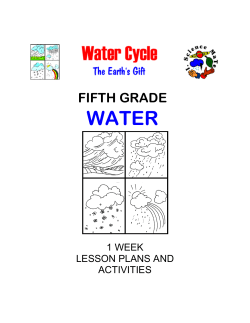 FIFTH GRADE WATER - Math/Science Nucleus