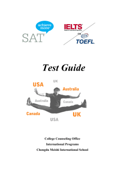SAT TOEFL IELTS Test Guide