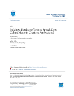 Building a Database of Political Speech Does Culture