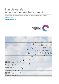 Energiewende: What do the new laws mean?