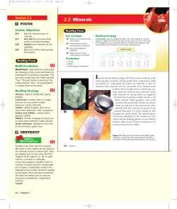 2.2 Minerals