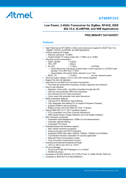 AT86RF233 Datasheet