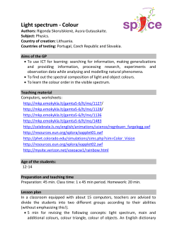 Light spectrum - Colour - Spice