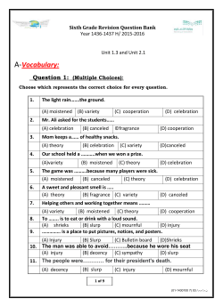 A-Vocabulary: