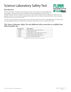 Science Laboratory Safety Test
