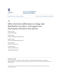 Effect of protein stabilization on charge state distribution in positive