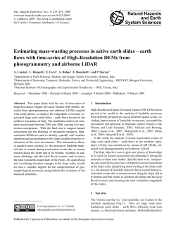 Estimating mass-wasting processes in active earth slides &ndash; earth
