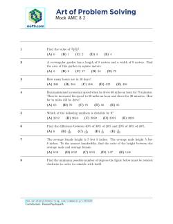 Mock AMC 8 2 - Art of Problem Solving