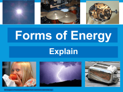 Forms of Energy - Kihei Charter Elementary