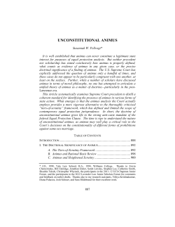 unconstitutional animus