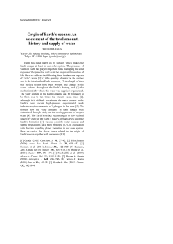 Origin of Earth`s oceans: An assessment of the total amount, history