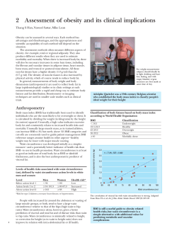 2 Assessment of obesity and its clinical implications