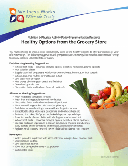 Healthy Options from the Grocery Store
