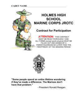 HOLMES HIGH SCHOOL MARINE CORPS JROTC