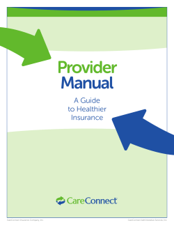Provider Manual