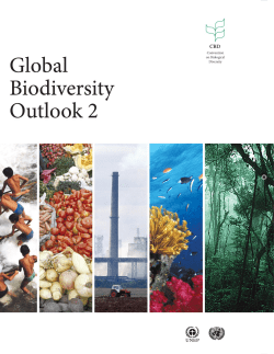 Global Biodiversity Outlook 2