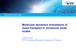 Molecular dynamics simulations of mass transport in chromium
