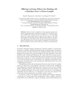 Efficient q-Gram Filters for Finding All e