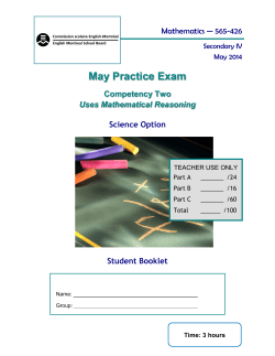 Final Practice Student Booklet