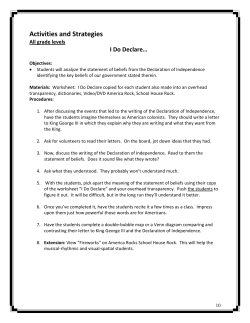 Celebrate Freedom Week Lesson Plans