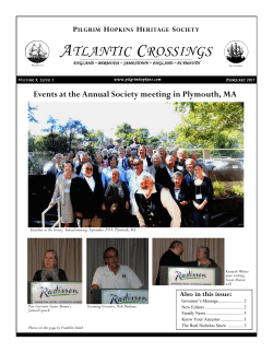 atlantic crossings - Pilgrim Hopkins Heritage Society