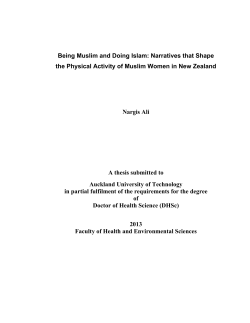 Being Muslim and Doing Islam: Narratives that Shape the Physical