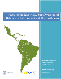 Meeting the Electricity Supply/Demand Balance in Latin America