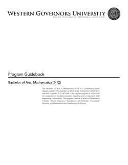 B.A. Mathematics (5-12)