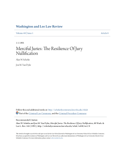 Merciful Juries: The Resilience Of Jury Nullification