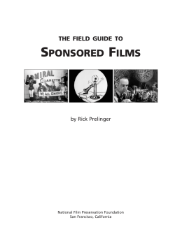 sponsored films - National Film Preservation Foundation