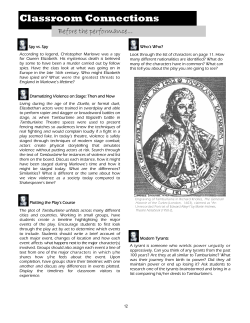 Activities - Shakespeare Theatre Company