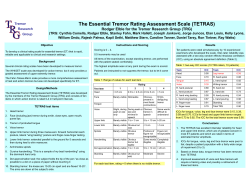 The Essential Tremor Rating Assessment Scale (TETRAS)
