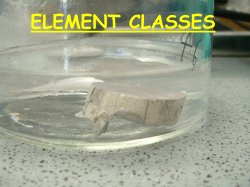 Alkaline Earth Metals