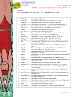 Structure/Web site Development Samples