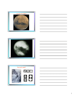 Lecture 22: Mars Percival Lowell