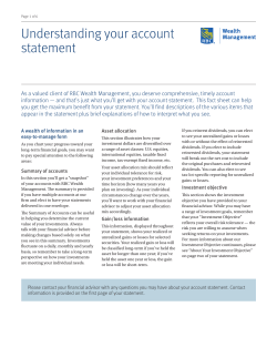Understanding Your Account Statement