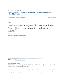 Book Review of Avengers of the New World: The Story of the Haitian