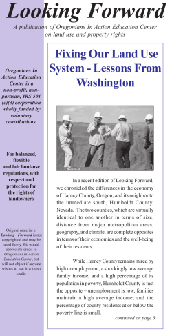 Looking Forward - Oregonians In Action