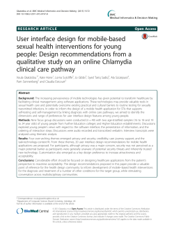User interface design for mobile-based sexual