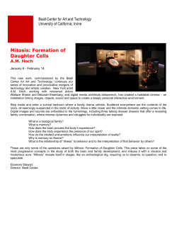 Mitosis: Formation of Daughter Cells