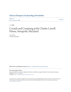 Crystals and Conjuring at the Charles Carroll House, Annapolis