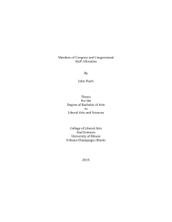 Members of Congress and Congressional Staff